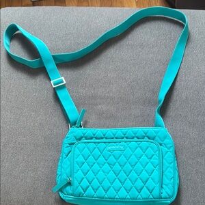 Vera Bradley Aqua Quilted Crossbody Bag